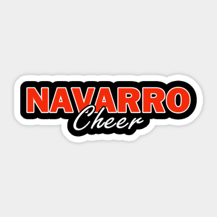 Navarro cheer Sticker